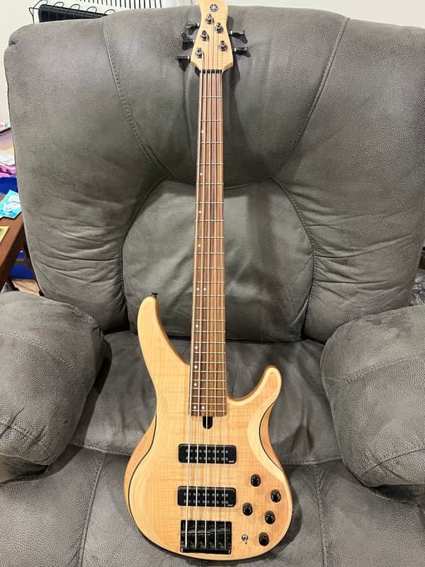 Yamaha TRBX605 2019 - Flamed Maple Bass Guitar, Natural Satin image 1