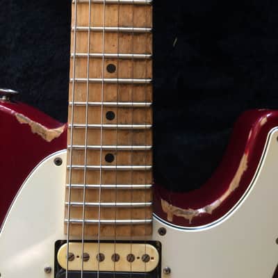 GJ2 Hellhound Sugar Pine Heavy Relic 2015 Trans Vintage Red custom shop telecaster image 6