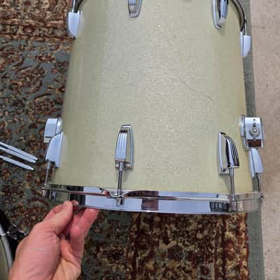 Ludwig No. 980 Super Classic Outfit 9x13 / 16x16 / 14x22" Drum Set (3-Ply) 1970 - Silver Sparkle (C022-1) image 18