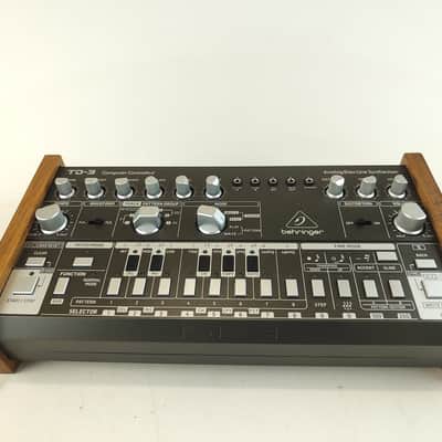Behringer TD3 Real Oak Wood Stand Side panel Bass Line Synthesizer Wooden Stand image 2