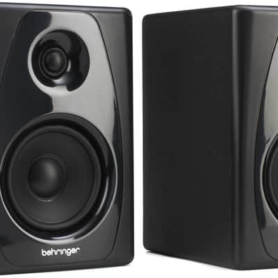 Behringer Studio 50USB 5 inch Powered Studio Monitors with USB Bundle with Roland RMIDI-B5 Black Series MIDI Cable - 5 foot image 2