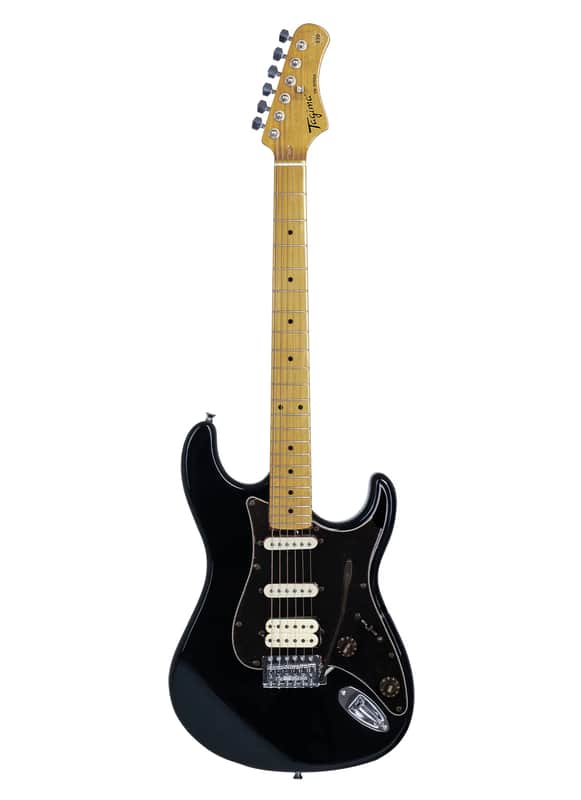 Tagima TG-540 Strat Style Electric Guitar, SSH, Gloss Black image 1