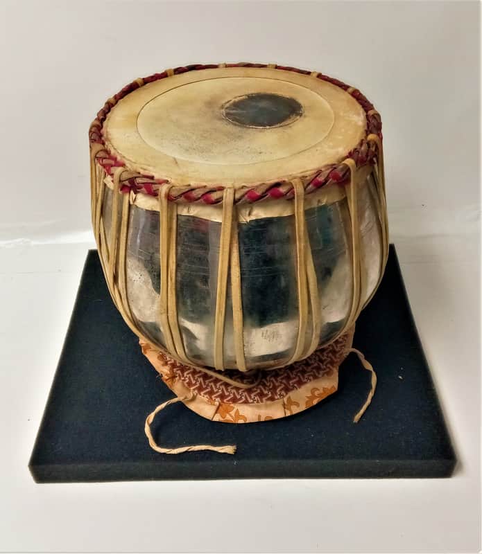 Vintage Authentic Steel Tabla Drum Dagga Bayan Made in India image 1