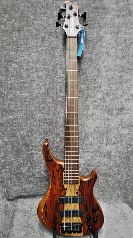 Roscoe SKB Standard Plus 5 Bass Guitar w/ OHSC image 1