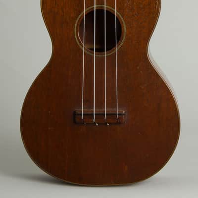 C. F. Martin Style 1-C Concert Ukulele (1926), black tolex hard shell case. image 3
