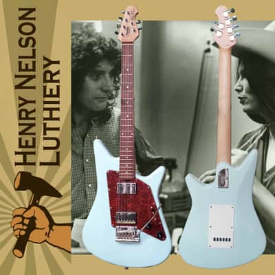Albert Lee Signature, Luthier Hot-Rodded Music Man/Sterling AL40 HH Daphne Blue w/Vibrato