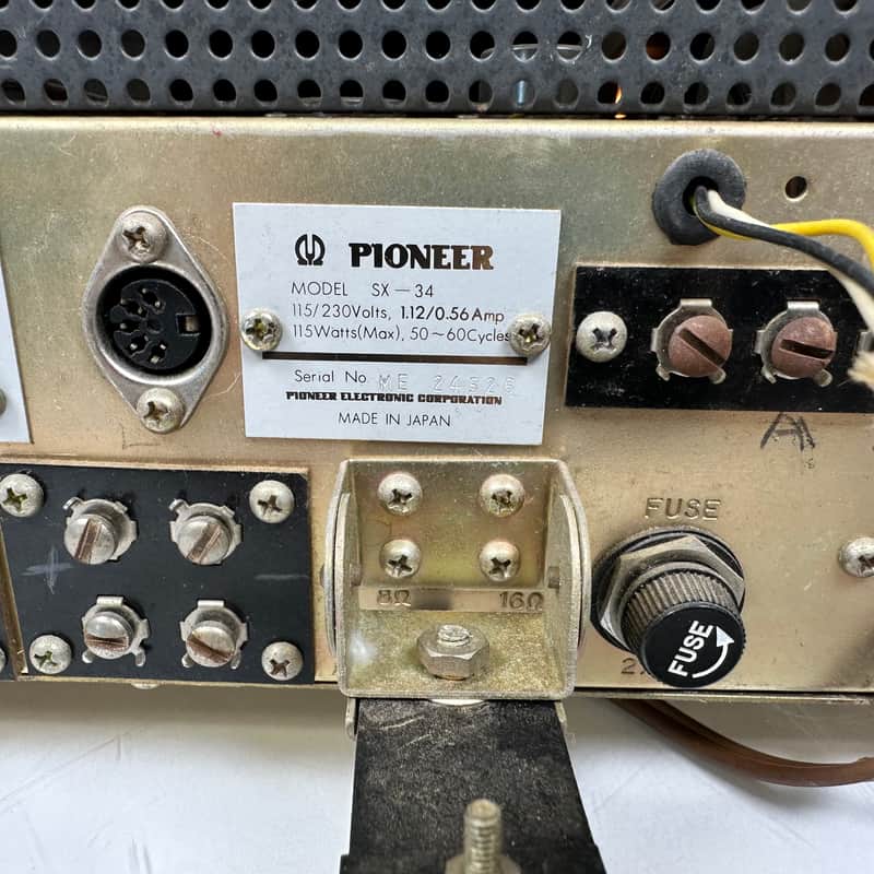 Vintage Pioneer SX-34 Stereo Tube Receiver (Made in Japan) | Reverb