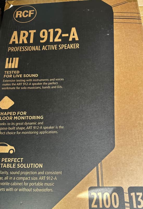 ( PAIR ) RCF ART 912-A 2-Way 2100-Watt 12" Active Loudspeaker - New Open Box image 1