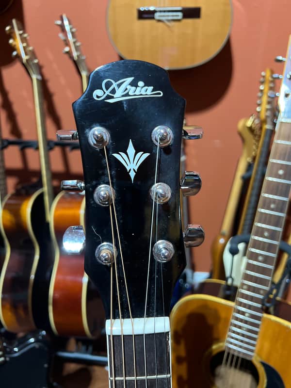 1990s Aria - Elecord FET 500 Blue Burst - Acoustic Electric Guitar