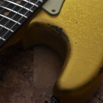 American Standard Fender Stratocaster Custom Relic Gold Sparkle image 5