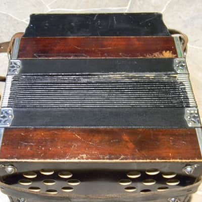 antique historic HOHNER CLUB MODELL 1 diatonic button accordion Germany 1930s image 8