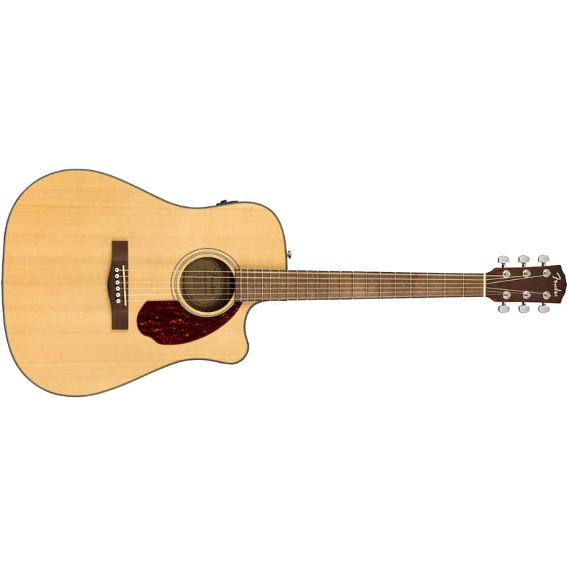 Fender CD-140SCE Dreadnought Acoustic Guitar, Walnut Fingerboard, Natural, 0970213321 image 1