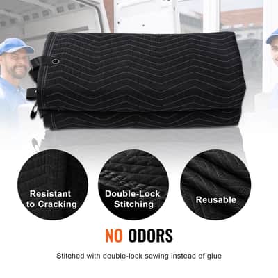 96" x 80" Heavy-Duty Soundproofing Blanket, Acoustic Noise Reduction Curtain with Metal Grommets, Black Studio & Recording Room Cover image 4