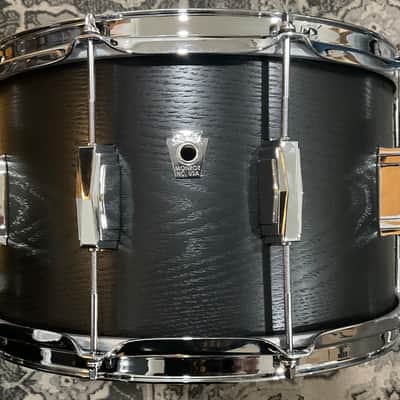 (MINT) Ludwig Classic oak 8x14 snare drum Night Oak image 1