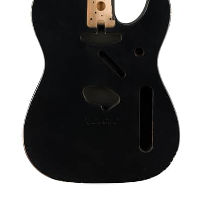 Genuine Fender ROAD WORN 50s Vintage Tele/Telecaster Body, BLACK image 2
