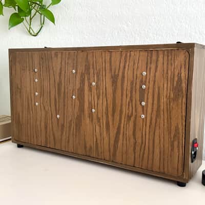 6Ux104HP Portable Eurorack Case Powered Dark Walnut Module and Cables image 9