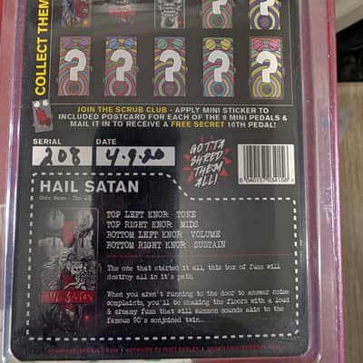 Abominable Electronics 2020 Hail Cannabis variant of Hail Satan mini pedal - purple sparkle image 5