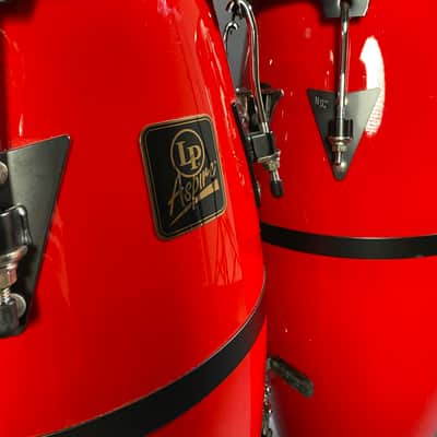 Aspire Fiberglass Congas - Mid 2010’s - Bright Red image 6