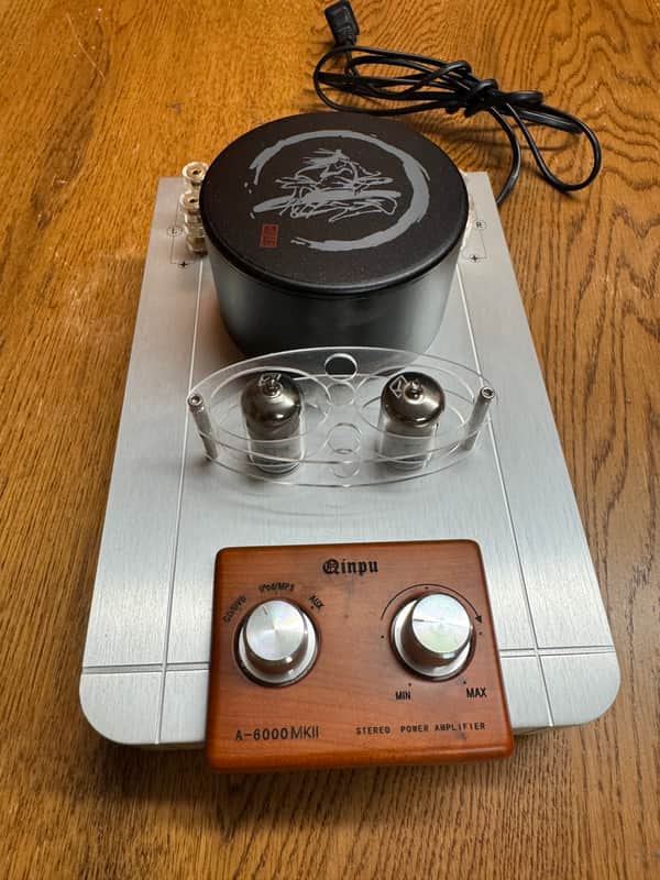 Qinpu A-6000 MKII Hybrid Tube Integrated Amp Wood Faceplate image 1