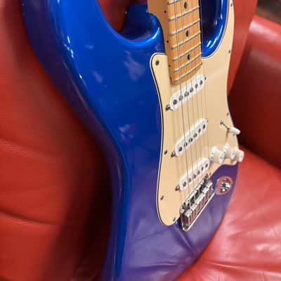 2004 50th Anniversary Fender American Series Stratocaster with Maple Fretboard Chrome Blue image 4
