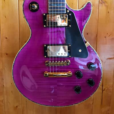 Wolf WLP 750T Electric Guitar - Trans Purple w/Hard Case image 1