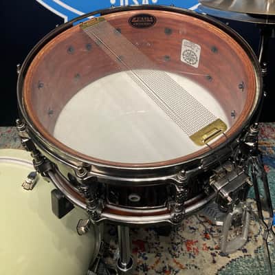 Tama - 6x14" Warlord Collection, Masai Bubinga Snare Drum 2002 - Quilted Bubinga Burst image 14