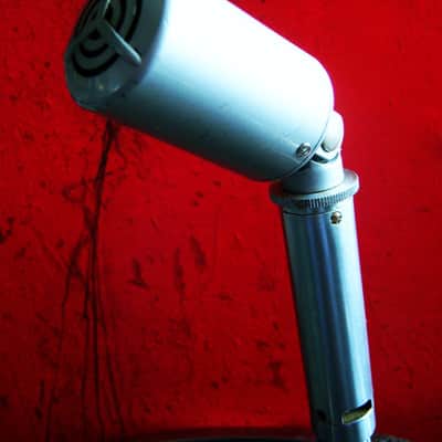 Vintage 1960's Altec 660A dynamic microphone "Salt Shaker" w period stand & cable Hi Z 632C 633A image 6