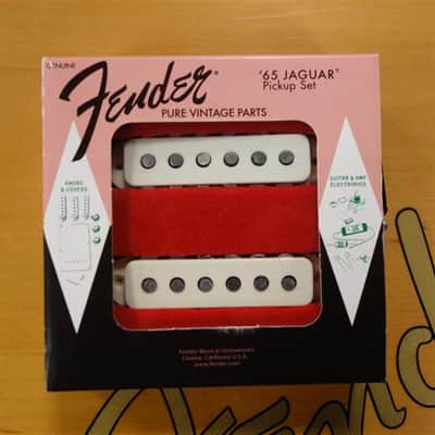 Fender Pure Vintage '65 Jaguar Pickup Set, Vintage White, (2) image 2