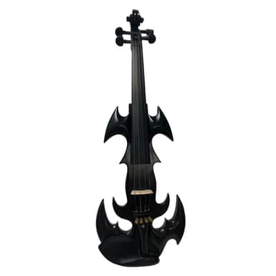 SONG Crazy-1 black 4/4 electric Violin, Solid Hard wood body, Hand made, Good sound, Free case bow cable image 2