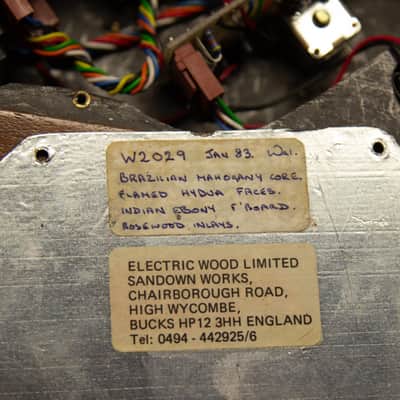 1983 Left-Handed Wal MK1 Mark 1 4-String Bass Guitar image 10