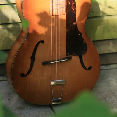 HOFNER ‘FOUR SQUARE’ VERY RARE EARLY 1952 ACOUSTIC GUITAR VINTAGE NEW STRINGS image 10