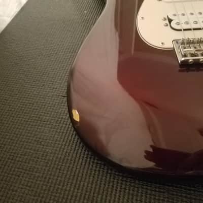 Fender Standard Stratocaster HSS 2006 60th Anniversary Midnight Wine Red Humbucker Maple Neck MIM image 8