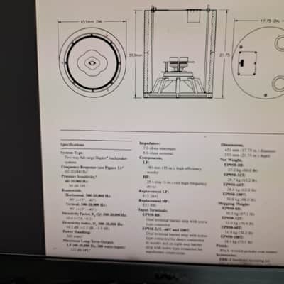 Altec Lansing EP950-32T/Duplex Ceiling Loudspeakers/ EP950-8B Driver image 16