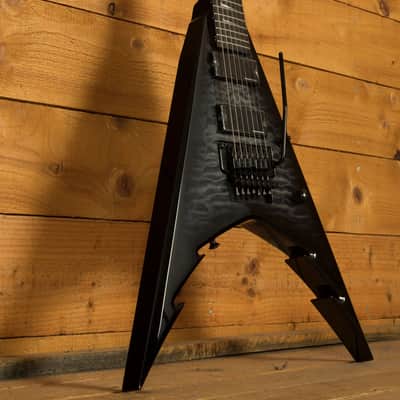 Jackson Pro Series Signature Corey Beaulieu King V KV7Q - Ebony - Transparent Black - 7-String image 6