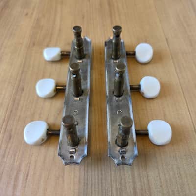 Set of Vintage 1950's Kluson No Line Strip Tuners w/ Ferrules, Mounting Screws! image 4