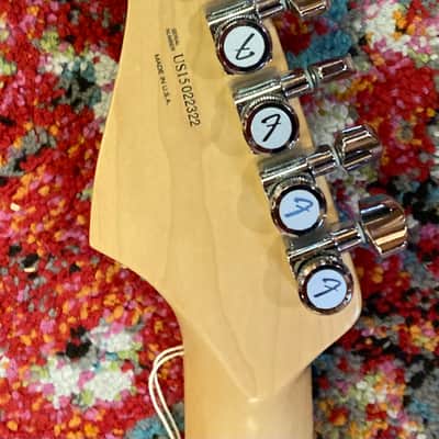 Fender American Deluxe Ash Stratocaster 2015 White Blonde, Very Good, SKU: 9077GT image 6