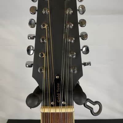 Gold Tone F-12 Long-Scale Manditar A-Style 12-String Acoustic-Electric Mandolin/Guitar, Solid Spruce Top, Tobacco Sunburst Satin image 3