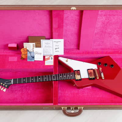 2022 Gibson Custom Shop Historic ‘58 Korina Explorer Cardinal Red 1 of 15 w/ Case, COA, Tags image 23