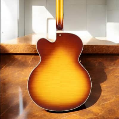 D'Angelico Excel Exl 1 Archtop Single Cutaway Hollow Body, Dark Iced Tea Burst * w/Case DAEEXL1DITBGT image 8