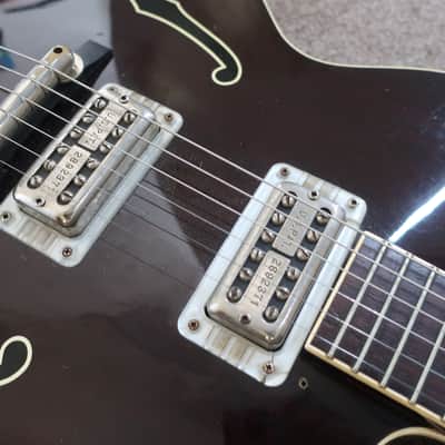 Vintage 1998 Gretsch Tennessee Rose G6119-1962FT Walnut w/ FilterTron Pickups, Bigsby & Case Very Dark Stain Near Black! image 7