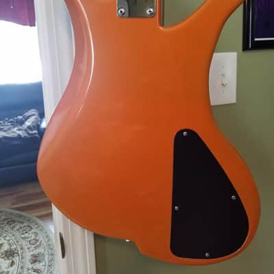 Lefty Scream Basses Fretless, Moses Graphite neck, 2010 Daytona Sunset Orange image 13