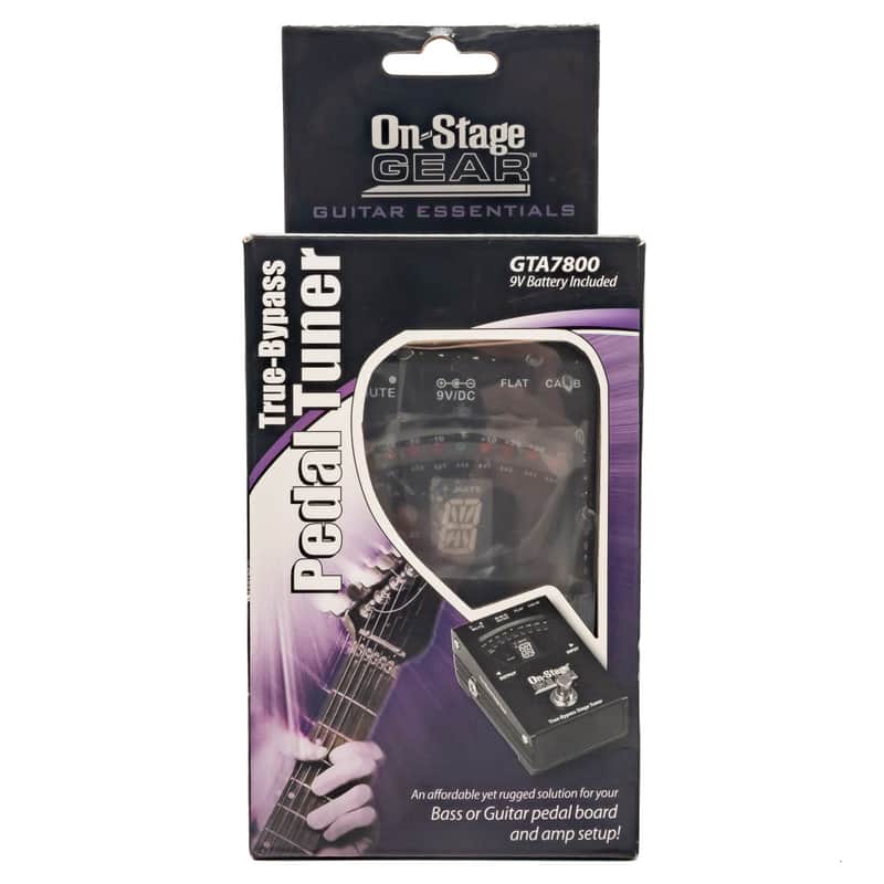 ISS86681-ST On-Stage - GTA7800 - True-Bypass Pedal Tuner w/ Box and Battery - x6682 - NOS image 1