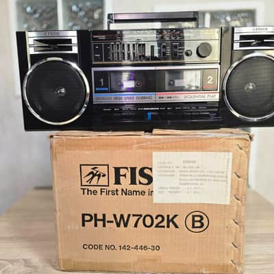 Fisher PH-W702K Rare Vintage Cassete Deck Boombox Japan Warranty Never Used 1988 image 12