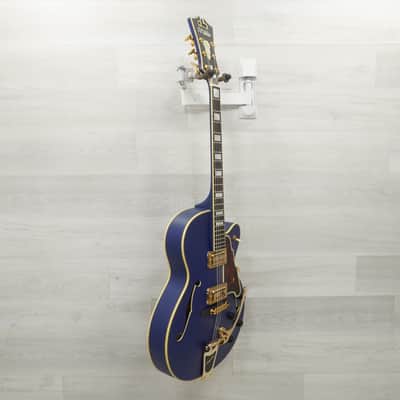 D'angelico Deluxe 175 Semi-hollowbody Electric Guitar - Matte Blue image 5