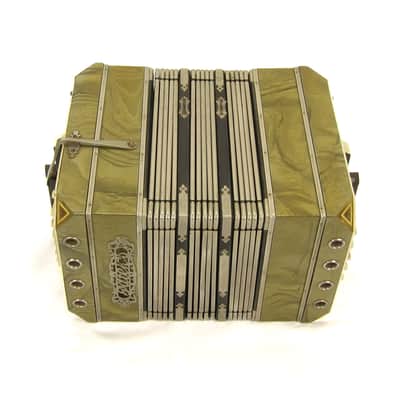 Patek 104 Key Triple Reed Bandoneon Chemnitzer Concertina, Key of C, Original Case, Overhauled image 4