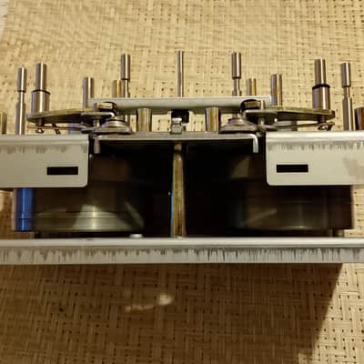 TEAC X 7/10/1000 Reel to Reel Series Capstan/Head chassis with flywheels image 3