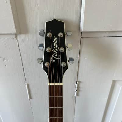Takamine EF341SC BLK Legacy Series Dreadnought Cutaway Acoustic/Electric Guitar 2010s - Gloss Black image 8