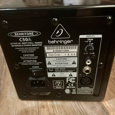 Behringer C50A Behritone Active Studio Monitor (Single) 2010s - Black image 4