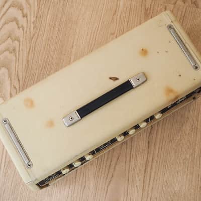 1964 Fender Bassman 6G6-B Blonde Brownface Vintage Pre-CBS Piggyback Tube Amp image 4