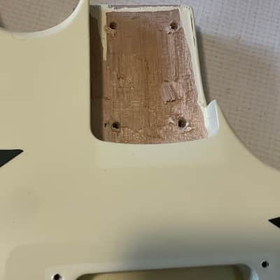 2021 Indonesian Kramer Nightswan Aztec Marble Guitar Body Floyd Ready 24.75" image 9